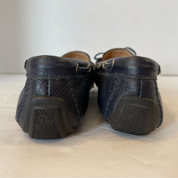 Talbots Dark Blue Leather Loafers Slide-on Shoes Size 5 M - Picture 7 of 11